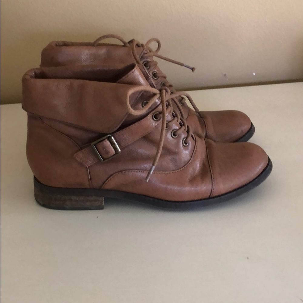 Steve Madden Brown leather booties